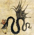 Signature of Cranach the Elder from 1508 on: winged snake with ruby ring (as on painting of 1514).