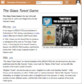 The Glass Tweet Game (Gnomon Chronicles page)