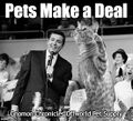 Pets Make a Deal is a television game show featuring household pets who compete for cash and prizes.