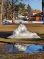 Snow sculpture (12 April 2023).