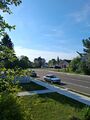 Morning (3 June 2026) @ 8:01 a.m. Harvey Street East, view to the east from the front steps of my home.