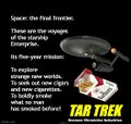 Tar Trek is one of the "Forbidden Episodes" of the television series Star Trek.
