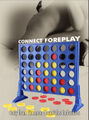 Connect Foreplay is a two-player erotic connection rack game, in which the players choose a color and then take turns performing intimate acts while dropping colored tokens into a seven-column, six-row vertically suspended grid.
